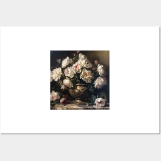 Antique Peonies Posters and Art